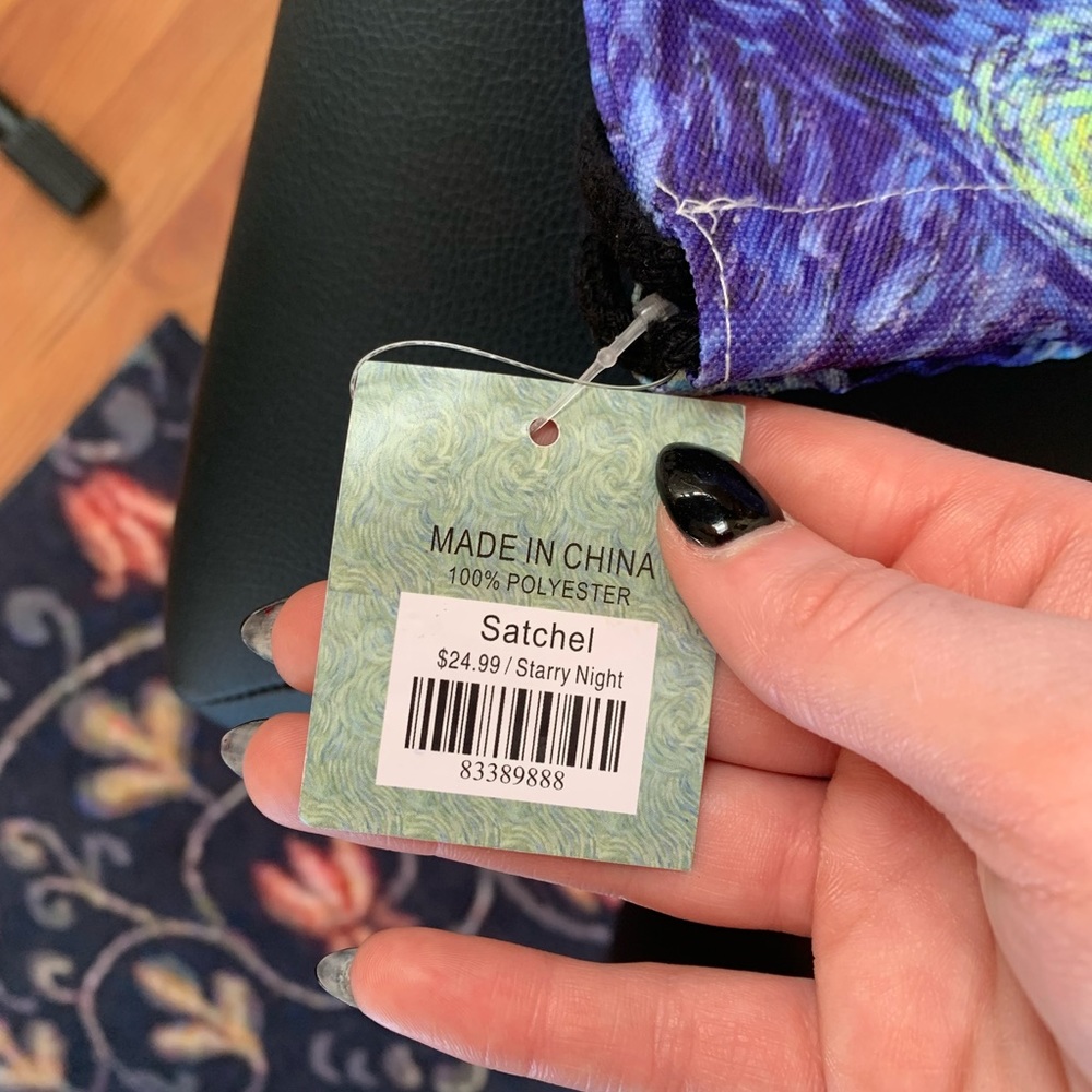 NWT Starry Night Drawstring Bag - Picture 5 of 6